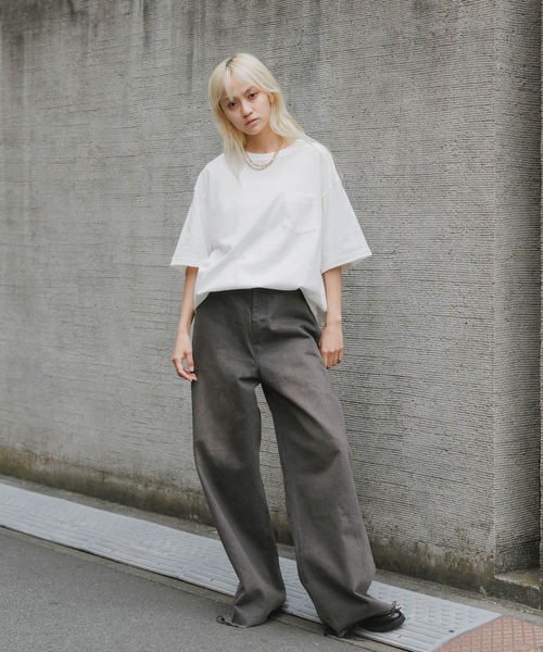CALEE(キャリー)の「CALEE/キャリー S.V.D.S.H DROP S/S POCKET TEE Tシャツ メンズ 夏物 夏服(Tシャツ/カットソー・メンズ・ブラック/ホワイト・XL/L/M)」の17枚目の写真