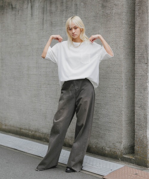CALEE(キャリー)の「CALEE/キャリー S.V.D.S.H DROP S/S POCKET TEE Tシャツ メンズ 夏物 夏服(Tシャツ/カットソー・メンズ・ブラック/ホワイト・XL/L/M)」の18枚目の写真