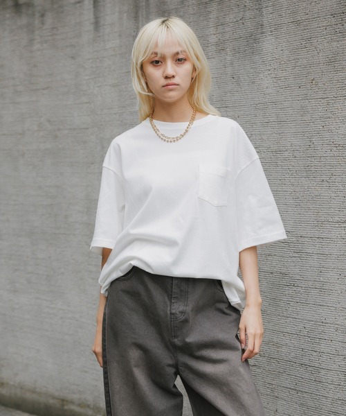 CALEE(キャリー)の「CALEE/キャリー S.V.D.S.H DROP S/S POCKET TEE Tシャツ メンズ 夏物 夏服(Tシャツ/カットソー・メンズ・ブラック/ホワイト・XL/L/M)」の13枚目の写真