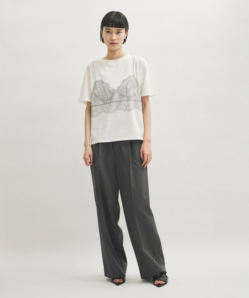 PROTAGONISTA（プロタゴニスタ）の「【PROTAGONISTA(プロタゴニスタ)】別注　吸水速乾PANTS（スラックス・レディース・チャコールグレー/ブラック系その他・1）」の7枚目の写真