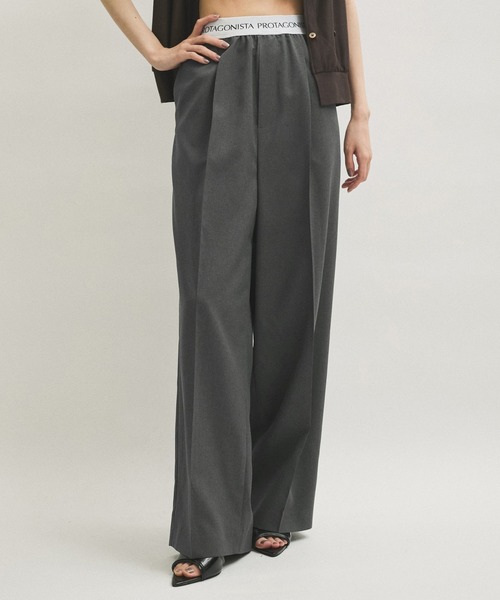 PROTAGONISTA（プロタゴニスタ）の「【PROTAGONISTA(プロタゴニスタ)】別注　吸水速乾PANTS（スラックス・レディース・チャコールグレー/ブラック系その他・1）」の12枚目の写真