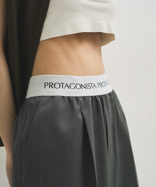 PROTAGONISTA（プロタゴニスタ）の「【PROTAGONISTA(プロタゴニスタ)】別注　吸水速乾PANTS（スラックス・レディース・チャコールグレー/ブラック系その他・1）」の14枚目の写真