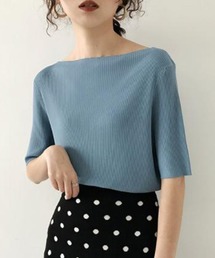   青 リブ編みセーター d316-r4.jpg
