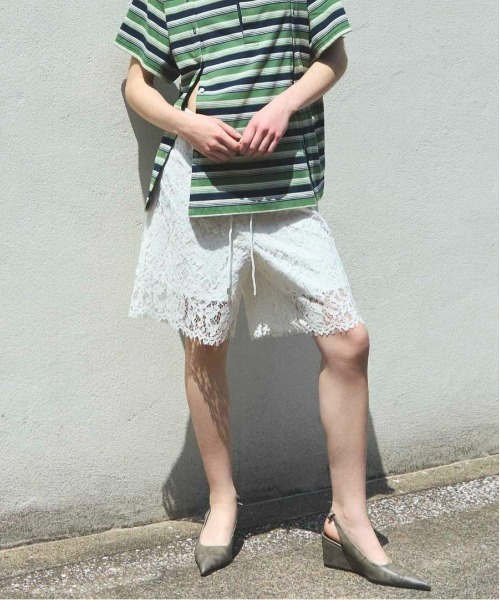 Lace Shorts/レースハーフパンツ【MAISON SPECIAL/メゾン