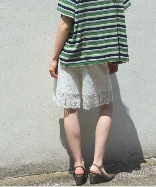 lace half pants レース Lace Shorts/レースハーフパンツ【MAISON SPECIAL/メゾン