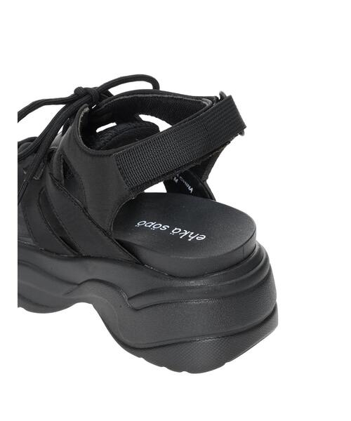 ehka sopo（エヘカソポ）の「レースアップスポーツサンダル（サンダル・レディース・ブラック/ベージュ/カーキ・M/L）」の21枚目の写真