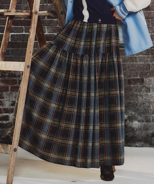 セール】チェックティアードスカート（スカート）｜DOUBLE STANDARD