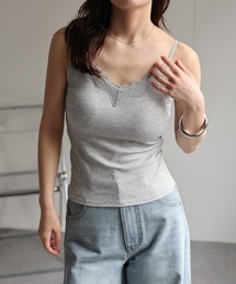 Katori works グレー キャミソール M レースヘムドットカップインキャミソール – WEGO ONLINE STORE