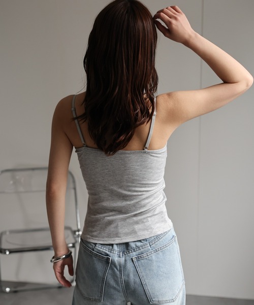 ap retro(アプレトロ)の「【ap retro basic】カップ付きレースキャミソール / カップ付きレースインナー《動画あり》(キャミソール・レディース・グレー/ブラック/ホワイト/ブラウン・MEDIUM/LARGE)」の22枚目の写真