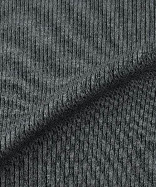 RANAN（ラナン）の「［26SS新色追加］もちもちタッチ　シアーフリルハイネックリブニット（ニット/セーター・レディース・アイボリー/ブラック/グレー/ボルドー/ネイビー/ピンク/ブルー・M/L/LL）」の17枚目の写真