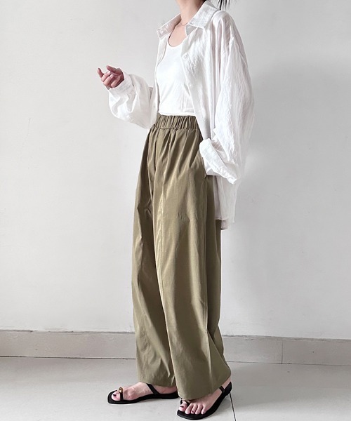 ONEP STAR(ワンピスター)の「ルーズシルエットポケット付きチノパンツ(チノパンツ・レディース・ベージュ/ネイビー/モカ/キャメル/グレー/ブラック・MEDIUM/LARGE)」の19枚目の写真
