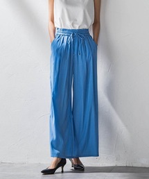 【WEB限定】ウエストギャザーワイドパンツ≪手洗い可能≫