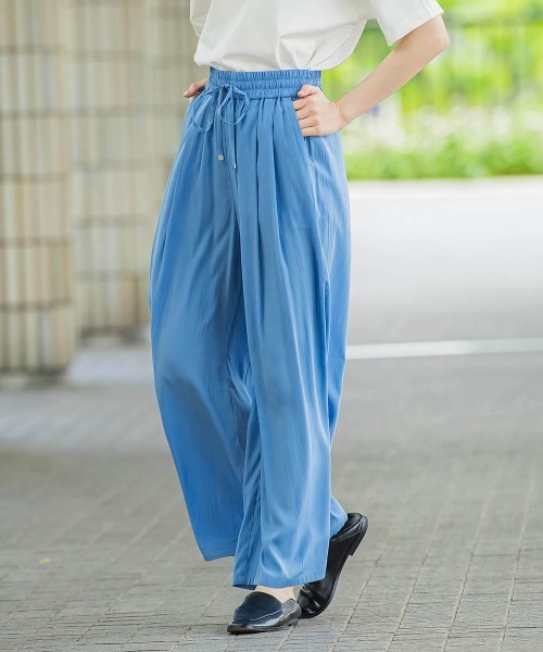 la.f…(ラエフ)の「【WEB限定】ウエストギャザーワイドパンツ≪手洗い可能≫(その他パンツ・レディース・ブラック/カーキ/ブルー・9号/11号)」の12枚目の写真
