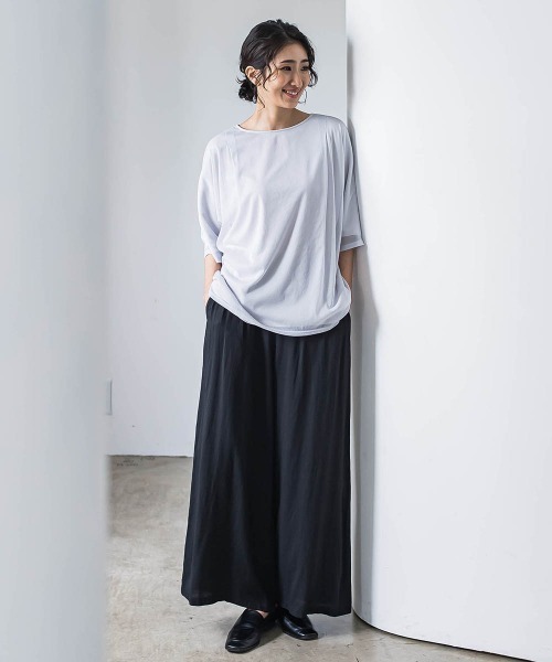la.f…(ラエフ)の「【WEB限定】ウエストギャザーワイドパンツ≪手洗い可能≫(その他パンツ・レディース・ブラック/カーキ/ブルー・9号/11号)」の18枚目の写真