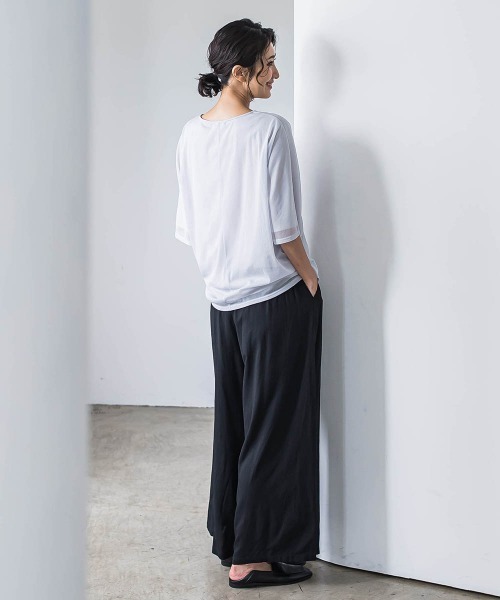 la.f…(ラエフ)の「【WEB限定】ウエストギャザーワイドパンツ≪手洗い可能≫(その他パンツ・レディース・ブラック/カーキ/ブルー・9号/11号)」の20枚目の写真