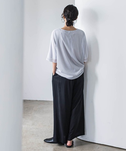la.f…(ラエフ)の「【WEB限定】ウエストギャザーワイドパンツ≪手洗い可能≫(その他パンツ・レディース・ブラック/カーキ/ブルー・9号/11号)」の16枚目の写真