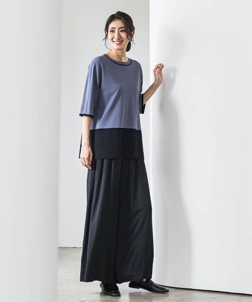 la.f…(ラエフ)の「【WEB限定】ウエストギャザーワイドパンツ≪手洗い可能≫(その他パンツ・レディース・ブラック/カーキ/ブルー・9号/11号)」の6枚目の写真