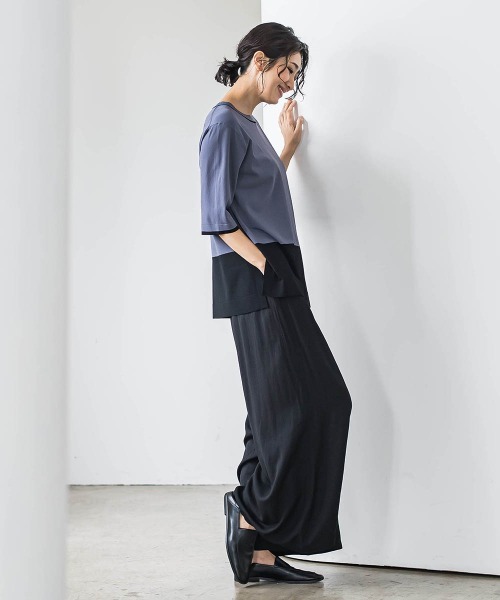 la.f…(ラエフ)の「【WEB限定】ウエストギャザーワイドパンツ≪手洗い可能≫(その他パンツ・レディース・ブラック/カーキ/ブルー・9号/11号)」の10枚目の写真
