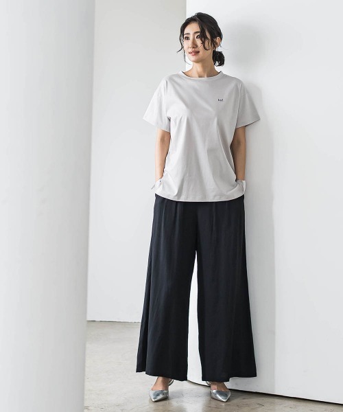 la.f…(ラエフ)の「【WEB限定】ウエストギャザーワイドパンツ≪手洗い可能≫(その他パンツ・レディース・ブラック/カーキ/ブルー・9号/11号)」の4枚目の写真