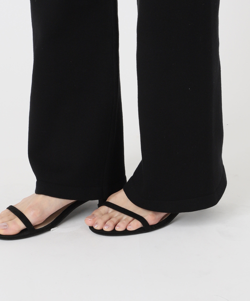 JOURNAL STANDARD relume（ジャーナルスタンダード　レリューム）の「フレアニットパンツ（その他パンツ・レディース・ブラック/チャコールグレー・FREE）」の17枚目の写真