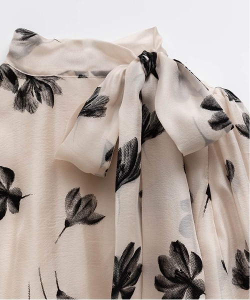 RANDA（ランダ）の「バリエオーガンジーリボンブラウス（シャツ/ブラウス・レディース・ホワイト/ピンク/ブラック・FREE）」の19枚目の写真