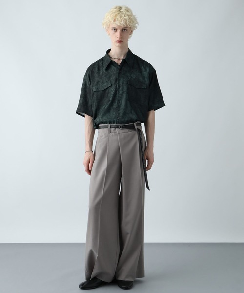 HARE(ハレ)の「カスレダマスクポケットシャツ(HARE)(シャツ/ブラウス・メンズ・ブラック/グリーン/グレー・FREE)」の10枚目の写真