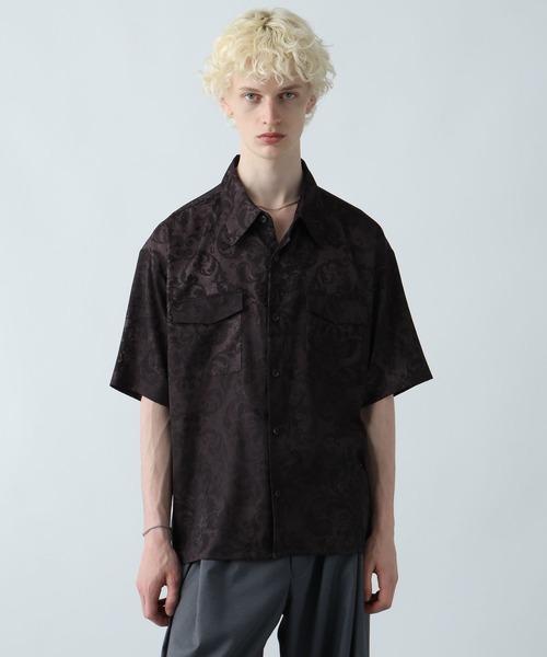 HARE(ハレ)の「カスレダマスクポケットシャツ(HARE)(シャツ/ブラウス・メンズ・ブラック/グリーン/グレー・FREE)」の12枚目の写真