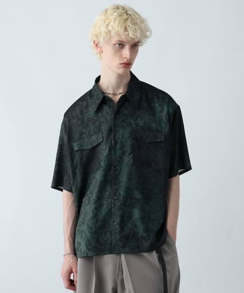 HARE(ハレ)の「カスレダマスクポケットシャツ(HARE)(シャツ/ブラウス・メンズ・ブラック/グリーン/グレー・FREE)」の16枚目の写真