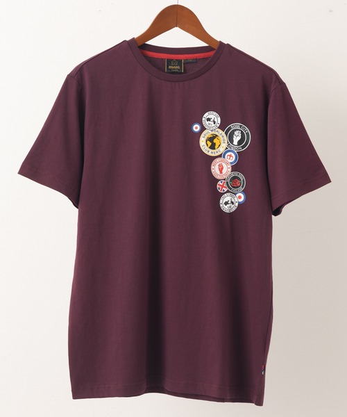 merc london(メルクロンドン)の「Merc London メルクロンドン バッジプリントTシャツ(Tシャツ/カットソー・メンズ・ワインレッド/ブラック・MEDIUM/LARGE/X-LARGE/SMALL)」の10枚目の写真