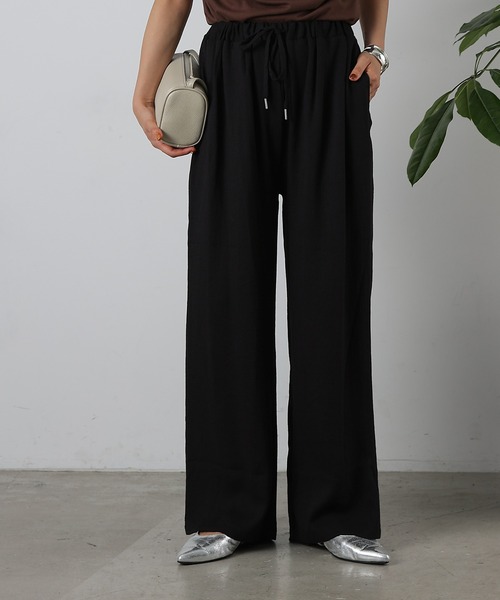 COLONY 2139(コロニートゥーワンスリーナイン)の「リネンライクイージーパンツ(その他パンツ・レディース・ベージュ/ブラウン/ブラック・FREE)」の1枚目の写真