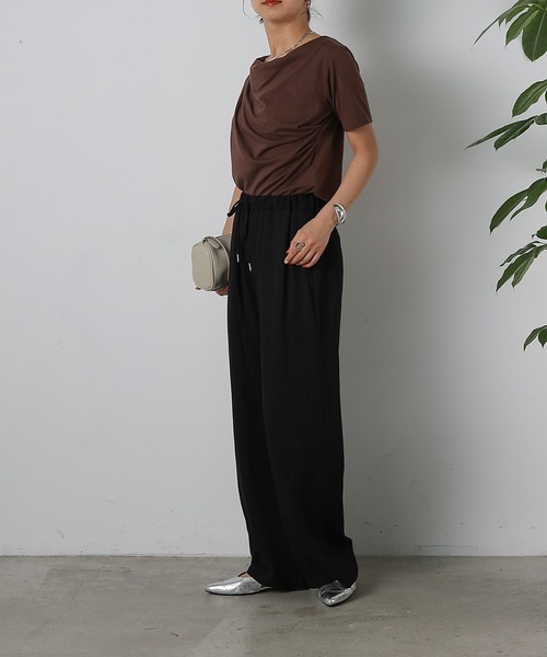 COLONY 2139(コロニートゥーワンスリーナイン)の「リネンライクイージーパンツ(その他パンツ・レディース・ベージュ/ブラウン/ブラック・FREE)」の11枚目の写真