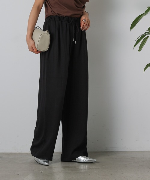 COLONY 2139(コロニートゥーワンスリーナイン)の「リネンライクイージーパンツ(その他パンツ・レディース・ベージュ/ブラウン/ブラック・FREE)」の5枚目の写真