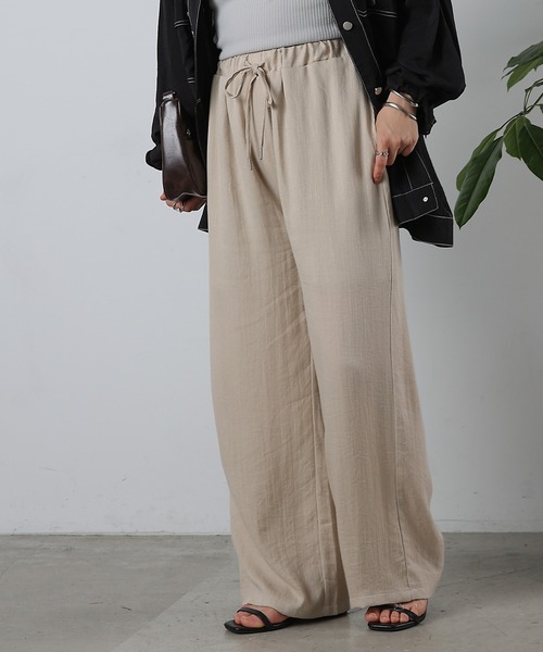 COLONY 2139(コロニートゥーワンスリーナイン)の「リネンライクイージーパンツ(その他パンツ・レディース・ベージュ/ブラウン/ブラック・FREE)」の21枚目の写真