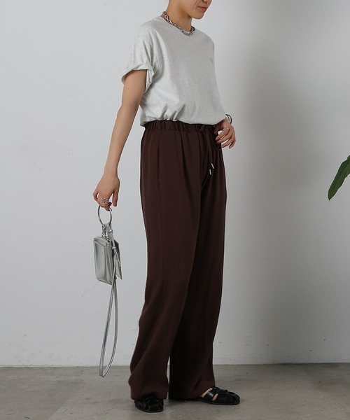 COLONY 2139(コロニートゥーワンスリーナイン)の「リネンライクイージーパンツ(その他パンツ・レディース・ベージュ/ブラウン/ブラック・FREE)」の17枚目の写真