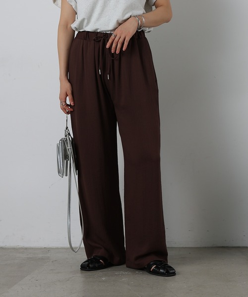 COLONY 2139(コロニートゥーワンスリーナイン)の「リネンライクイージーパンツ(その他パンツ・レディース・ベージュ/ブラウン/ブラック・FREE)」の12枚目の写真