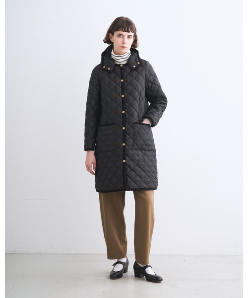 Traditional Weatherwear(トラディショナルウェザーウェア)の「ARKLEY LONG HOOD(ダウンジャケット/コート・レディース・ネイビー/ブラック・34/32/36)」の7枚目の写真