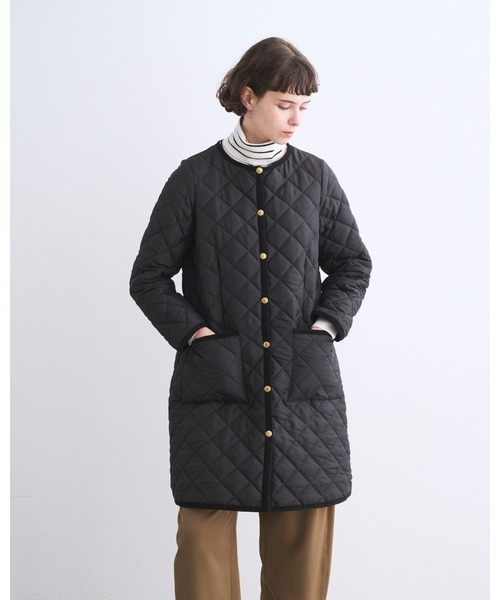 Traditional Weatherwear(トラディショナルウェザーウェア)の「ARKLEY LONG HOOD(ダウンジャケット/コート・レディース・ネイビー/ブラック・34/32/36)」の3枚目の写真