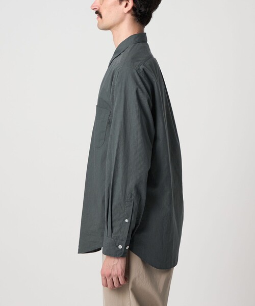 スティーブンアラン/コンパクトヤーンレギュラーカラーシャツ Steven Alan＞ 80 コンパクトヤーン ツイル レギュラーカラー シャツ