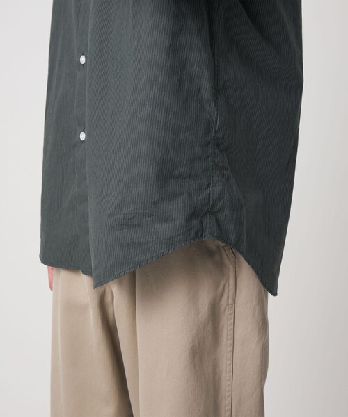 Steven Alan（スティーブンアラン）の「＜Steven Alan＞ 60 コンパクトヤーン ストライプ レギュラーカラー シャツ NARROW（シャツ/ブラウス・メンズ・ナチュラル/ダークグレー・XL/L/M/S）」の19枚目の写真