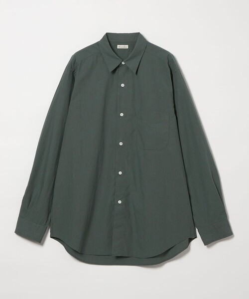 Steven Alan コンパクトヤーン ストライプ レギュラーカラー シャツ Steven Alan＞ 60 コンパクトヤーン ストライプ レギュラー