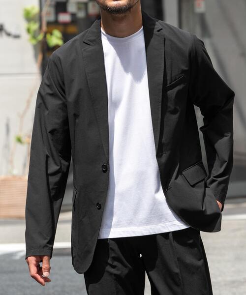 URBAN RESEARCH ROSSO MEN（アーバンリサーチロッソメン）の「『XLサイズあり』マイクロサッカーイージーセットアップ（セットアップ・メンズ・ブラック/ダークブラウン/チャコールグレー/ネイビー・SMALL/MEDIUM/LARGE/X-LARGE）」の5枚目の写真