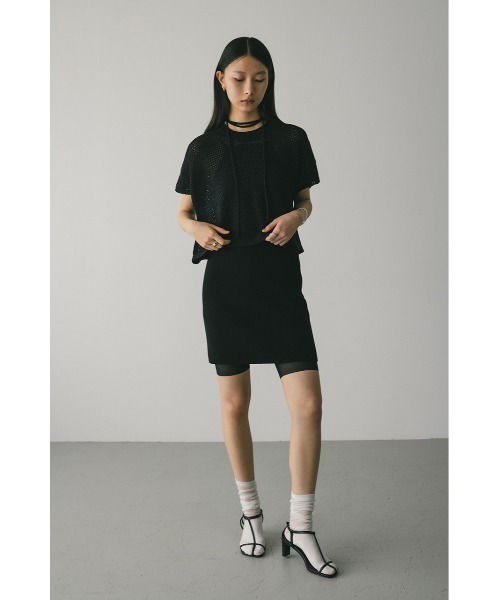 STYLEMIXER（スタイルミキサー）の「ルーズクロシェニットトップ（ニット/セーター・レディース・アイボリー/グリーン/ブラック/キャメル・FREE）」の12枚目の写真