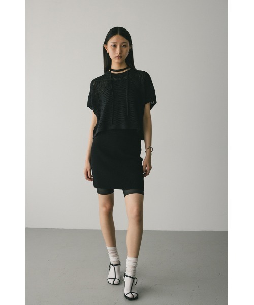 STYLEMIXER（スタイルミキサー）の「ルーズクロシェニットトップ（ニット/セーター・レディース・アイボリー/グリーン/ブラック/キャメル・FREE）」の13枚目の写真