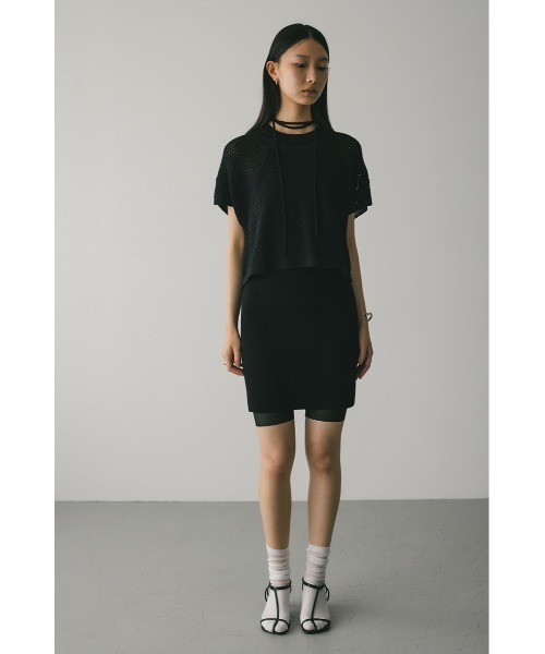 STYLEMIXER（スタイルミキサー）の「ルーズクロシェニットトップ（ニット/セーター・レディース・アイボリー/グリーン/ブラック/キャメル・FREE）」の15枚目の写真