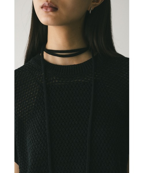 STYLEMIXER（スタイルミキサー）の「ルーズクロシェニットトップ（ニット/セーター・レディース・アイボリー/グリーン/ブラック/キャメル・FREE）」の19枚目の写真