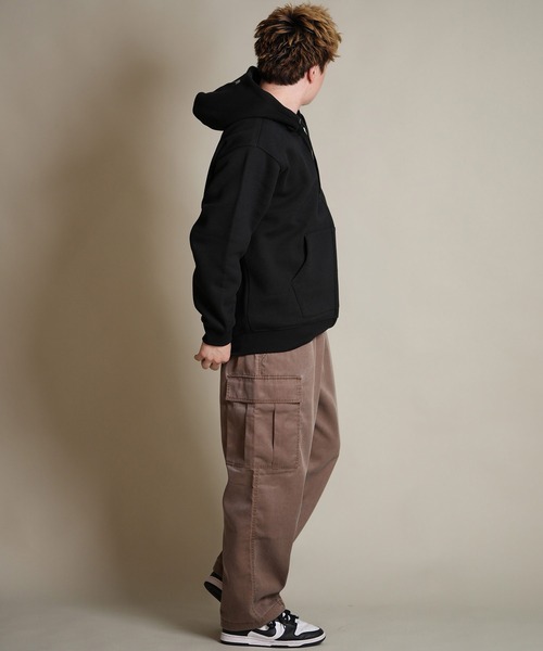 THRASHER（スラッシャー）の「THRASHER/スラッシャー ジップアップ パーカー スウェット フーディー ロゴ ワンポイント 裏起毛 254TH1PK065（パーカー・メンズ・ホワイト/ベージュ/ブラック・M/L/XL）」の15枚目の写真