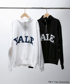 YALE ハーフジップスウェット