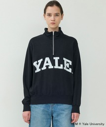 YALE ハーフジップスウェット