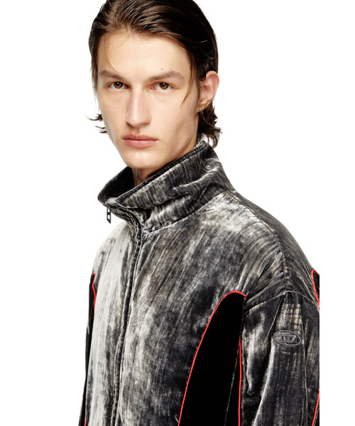 DIESEL（ディーゼル）の「メンズ ジップアップ ブルゾン J-HAY（ブルゾン・メンズ・グレー系その他/ブラック・44/46/50/48/54/52）」の7枚目の写真