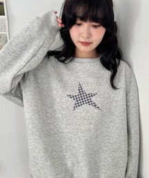 SOLLON.（ソルロン）の「チェックスタープルオーバー（スウェット）」